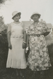 Millie & mother Frances Becvar, 1935