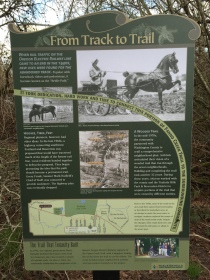 Fanno Creek trail sign - From Track to Trail