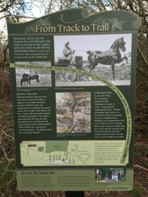 Fanno Creek trail sign - From Track to Trail