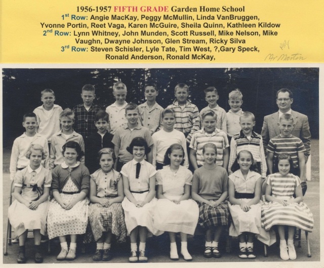 1956 Garden Home School, 5th grade