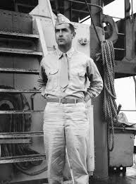 Curtis Tigard - Major Curtis Tigard on ship duty, circa 1945
