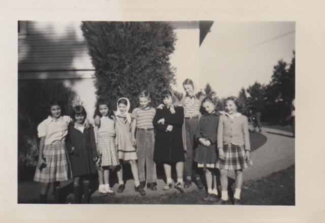 circa 1940s Garden Home School kids - from Gertsch
